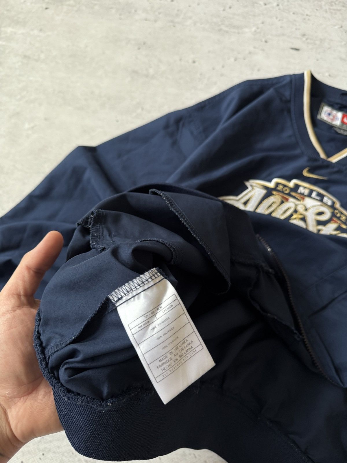 Nike × Vintage NIKE ALL STARS GAME VINTAGE 00s y2k BAGGY NYLON SWEATSHIRT Size US L / EU 52-54 / 3 - 9 Thumbnail