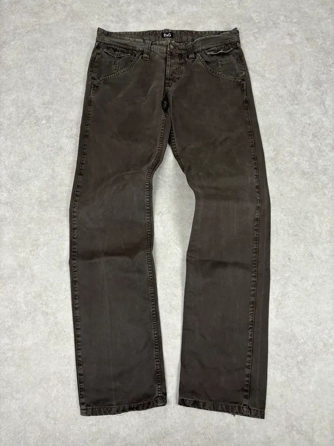 Dolce & Gabbana 2000s Dolce & Gabbana Brown Slim Denim Jeans Size US 33 - 1 Thumbnail
