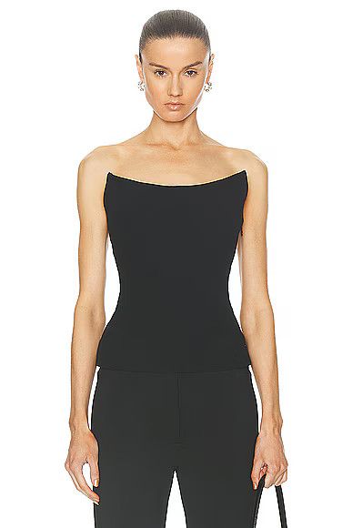 Givenchy o1srvl11e0725 Corset Bustier Top in Black Size XS / US 0-2 / IT 36-38 - 2 Thumbnail