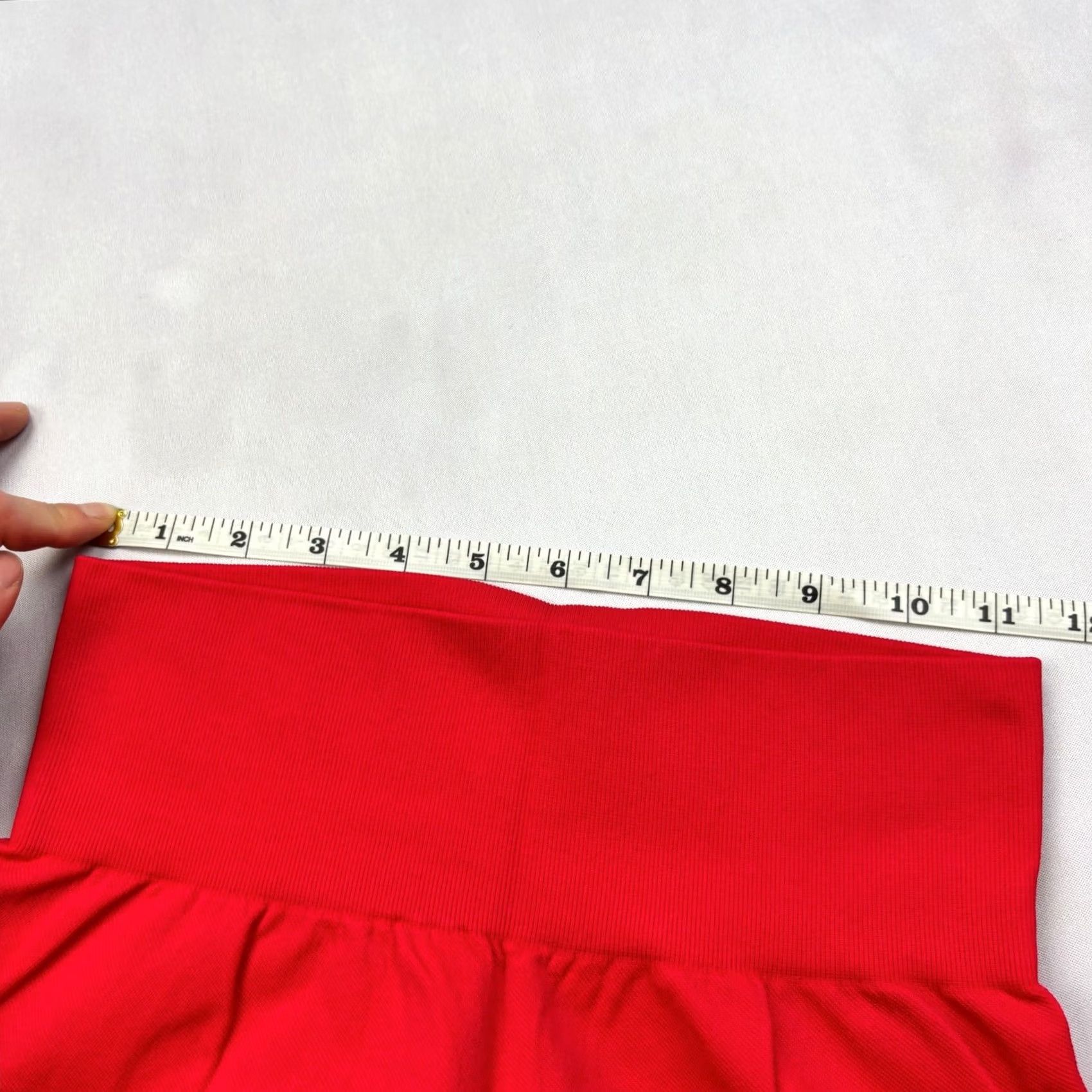 Vintage OQQ Leggings Butt Lifting High Waist Sculpting Yoga Pilates Gym Red Medium Womens Size 32" / US 10 / IT 46 - 6 Thumbnail