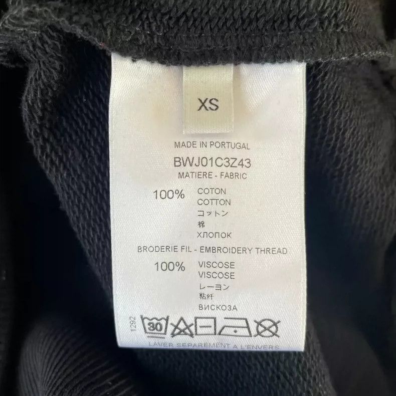 Givenchy Rainbow Embroidered Logo Hoodie, Size XS