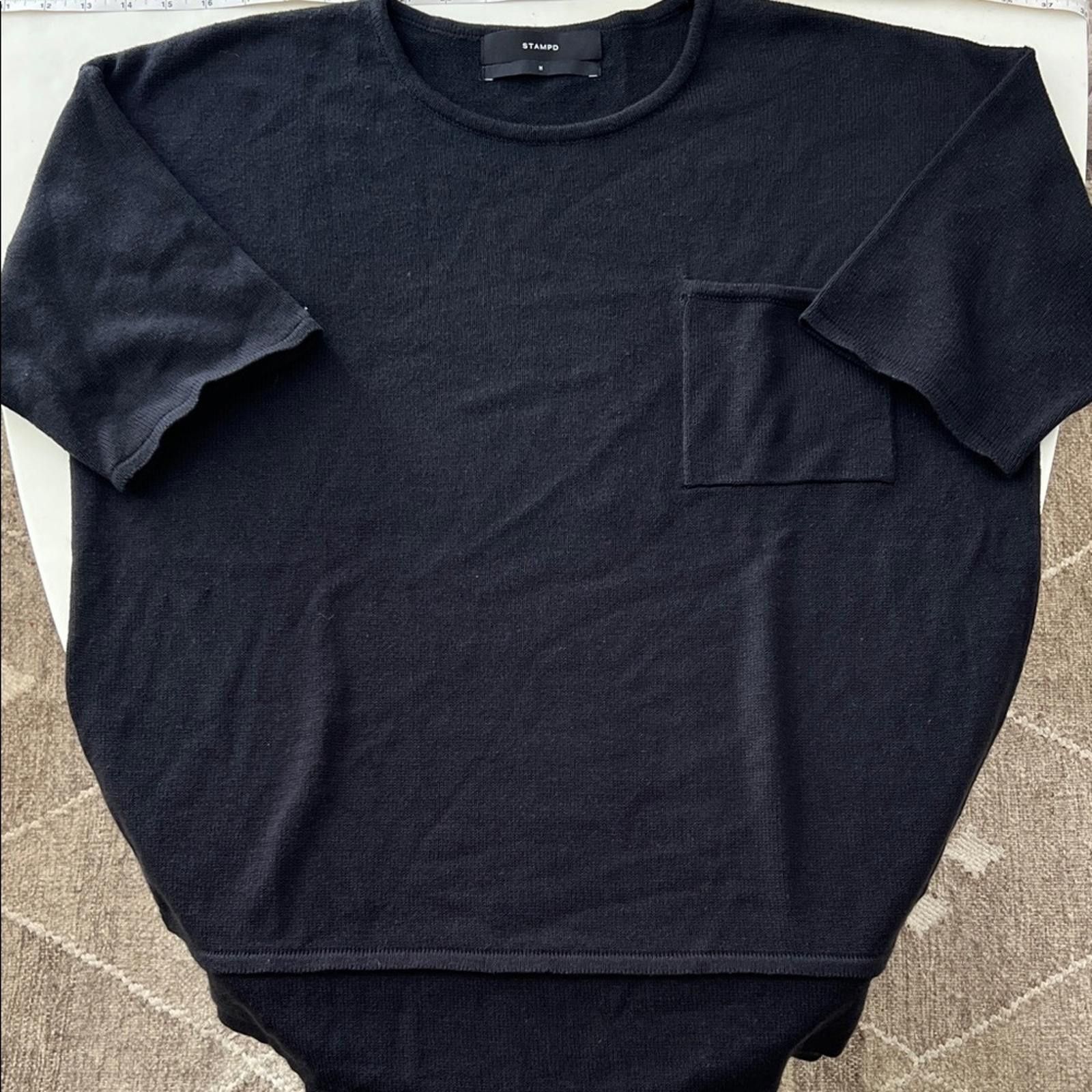 Stampd Stampd S/S Pocket Sweater Tee - Black Men's Medium $210 Size US M / EU 48-50 / 2 - 3 Thumbnail