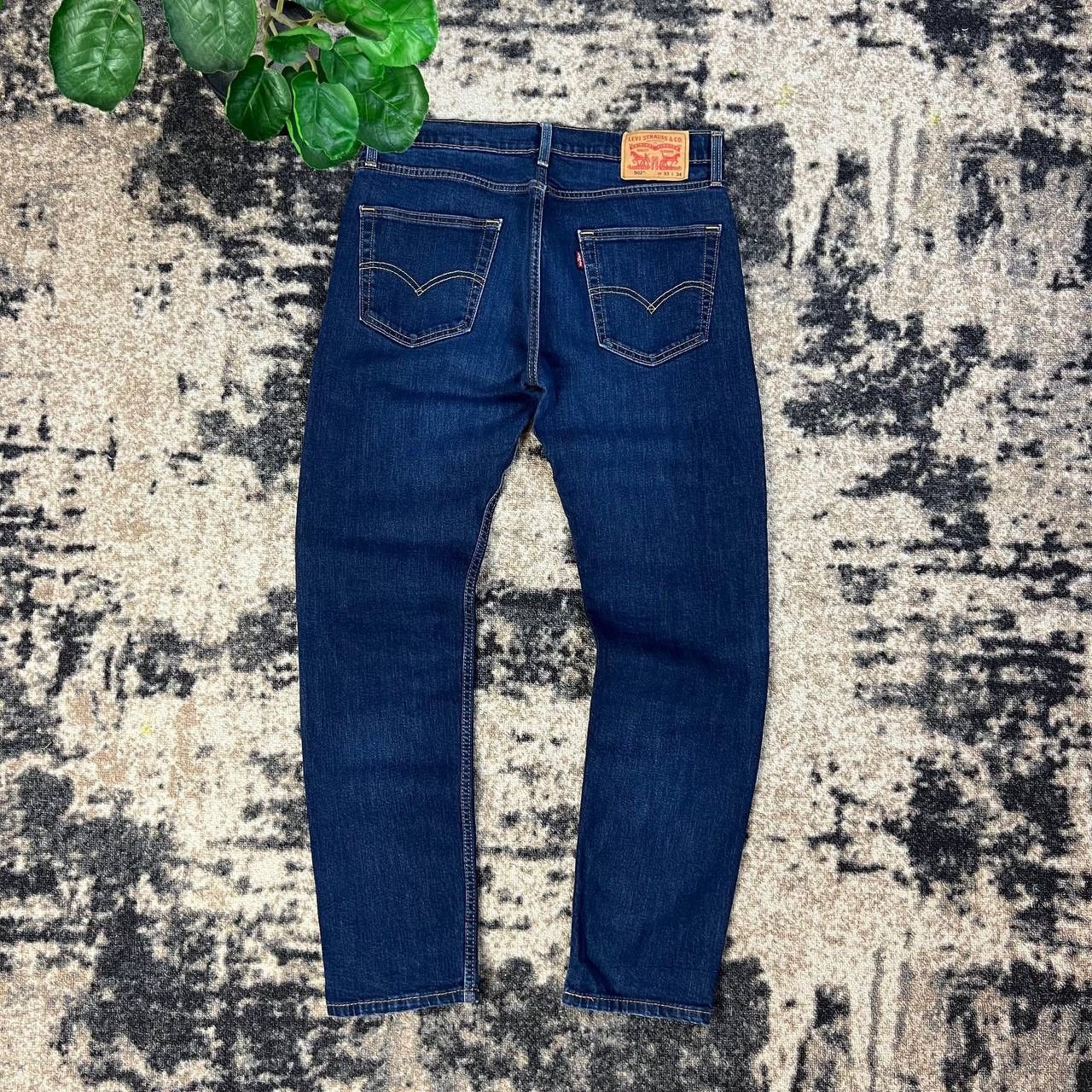Levi's 502 Levis Vintage Blue Denim Jeans Streetwear Style Size US 33 - 1 Thumbnail