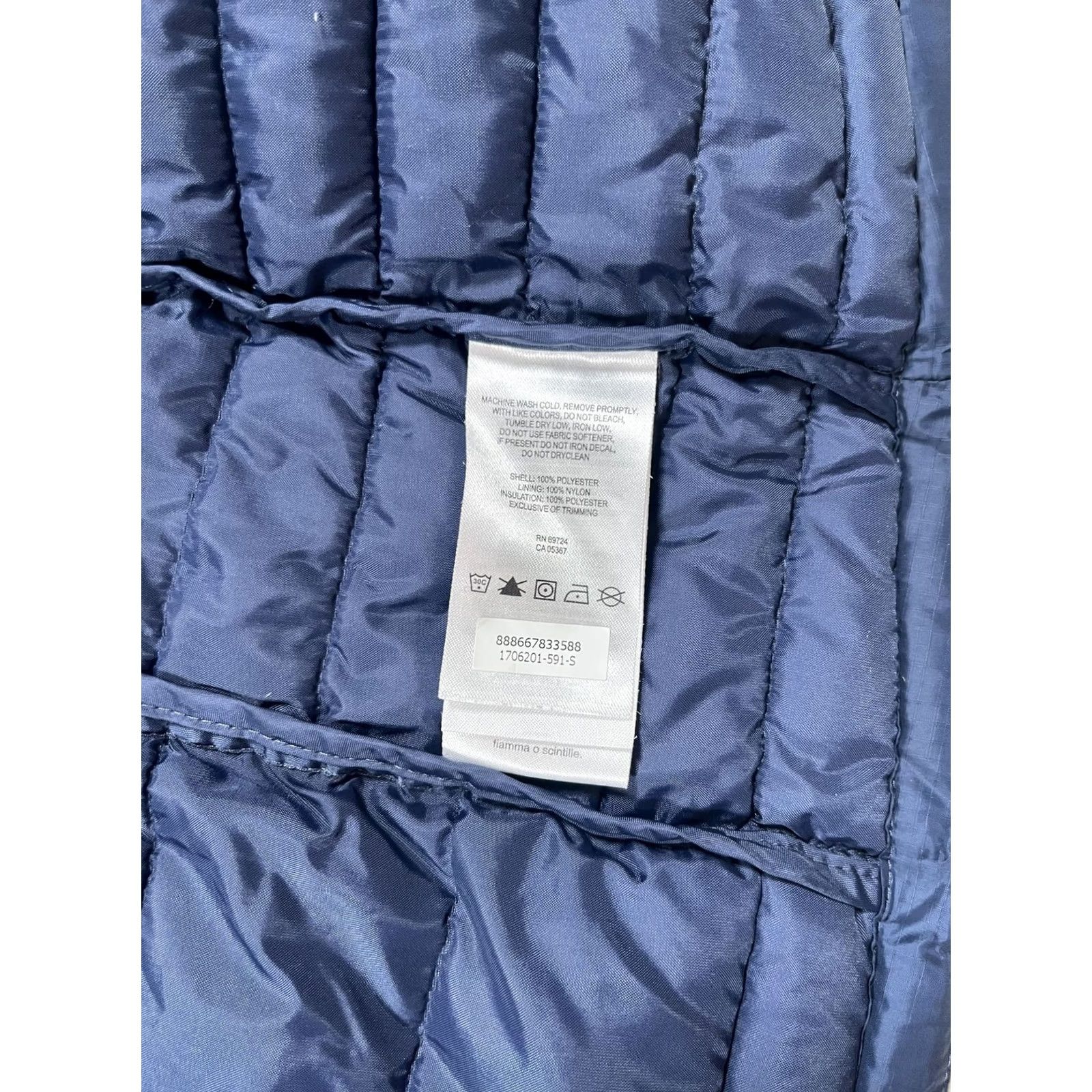 Vintage Columbia Womens Small Blue Hooded Puffer Coat Mid-Length Quilted Winter Warm Regular Zip Pocket Size S / US 4 / IT 40 - 7 Thumbnail