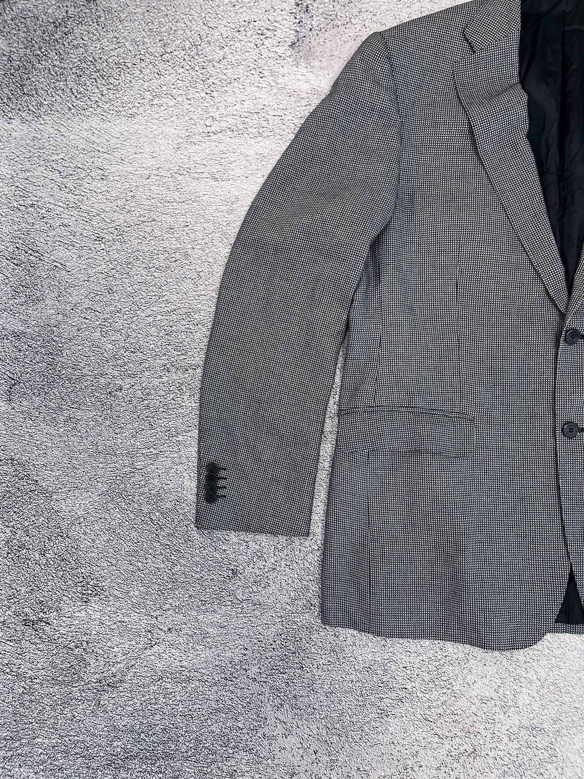 Versace Versace Mens Blazer Jacket Silk Rayon Viscose Gray Size 54R Size 54R - 3 Thumbnail