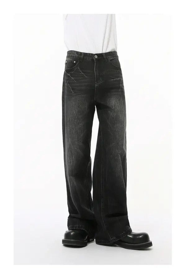 Japanese Brand Kon American cleanfit washed heavy duty fashionable jeans Size US 34 / EU 50 - 6 Thumbnail