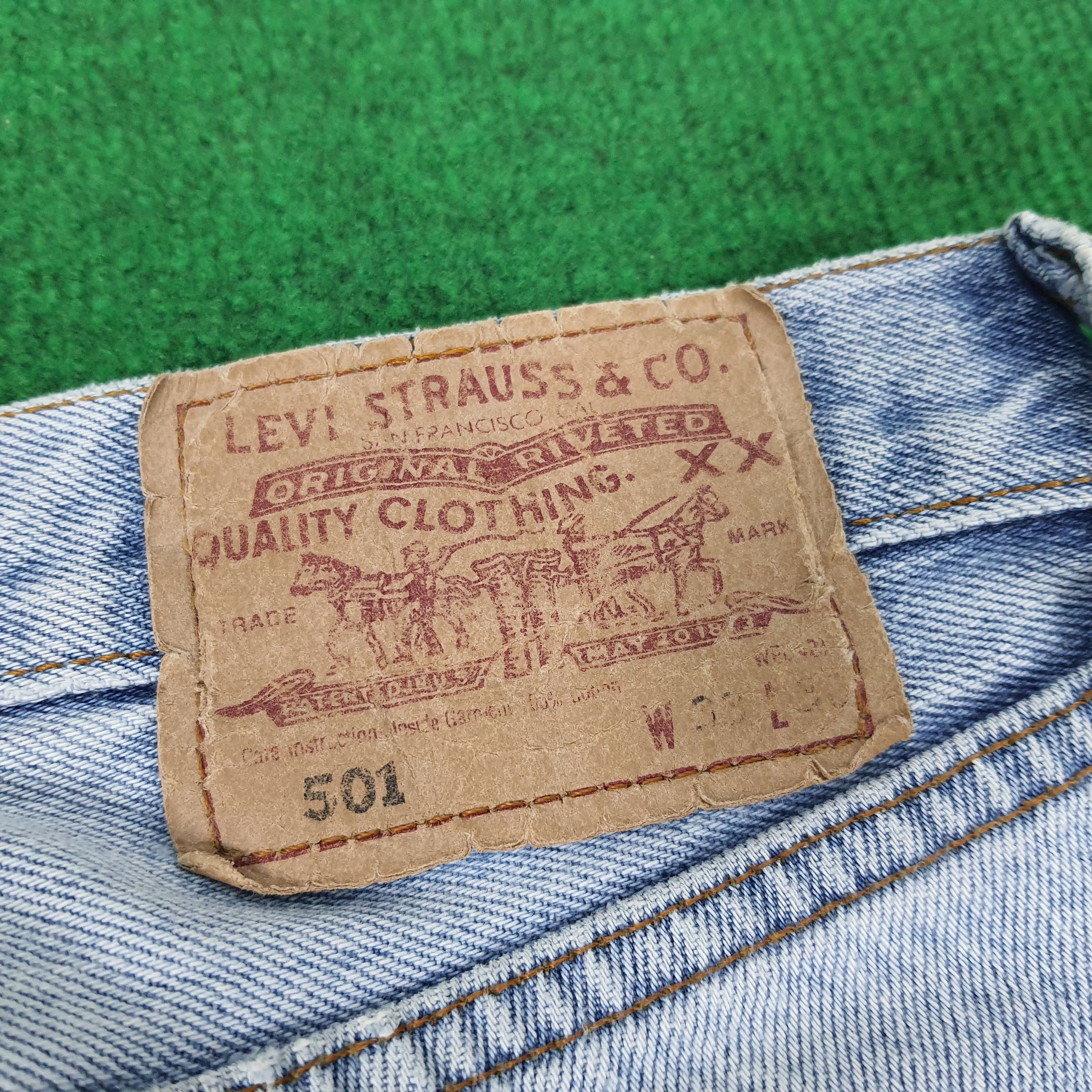 Levi's × Vintage Vintage Levi's 501 Distressed Denim Jeans Size US 30 / EU 46 - 5 Thumbnail
