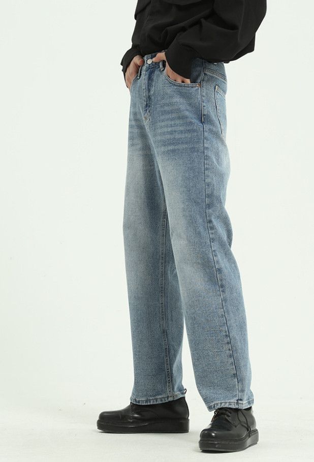 Japanese Brand Japanese retro men's loose straight leg jeans Size US 32 / EU 48 - 2 Thumbnail