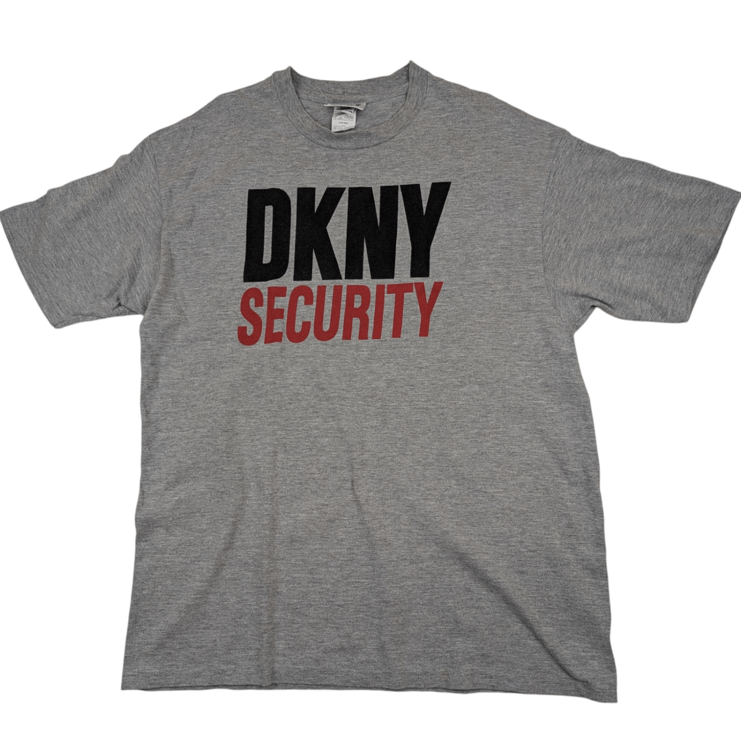 DKNY Vintage 90's DKNY Security Big Spell Out Logo T-Shirt Size US L / EU 52-54 / 3 - 3 Thumbnail