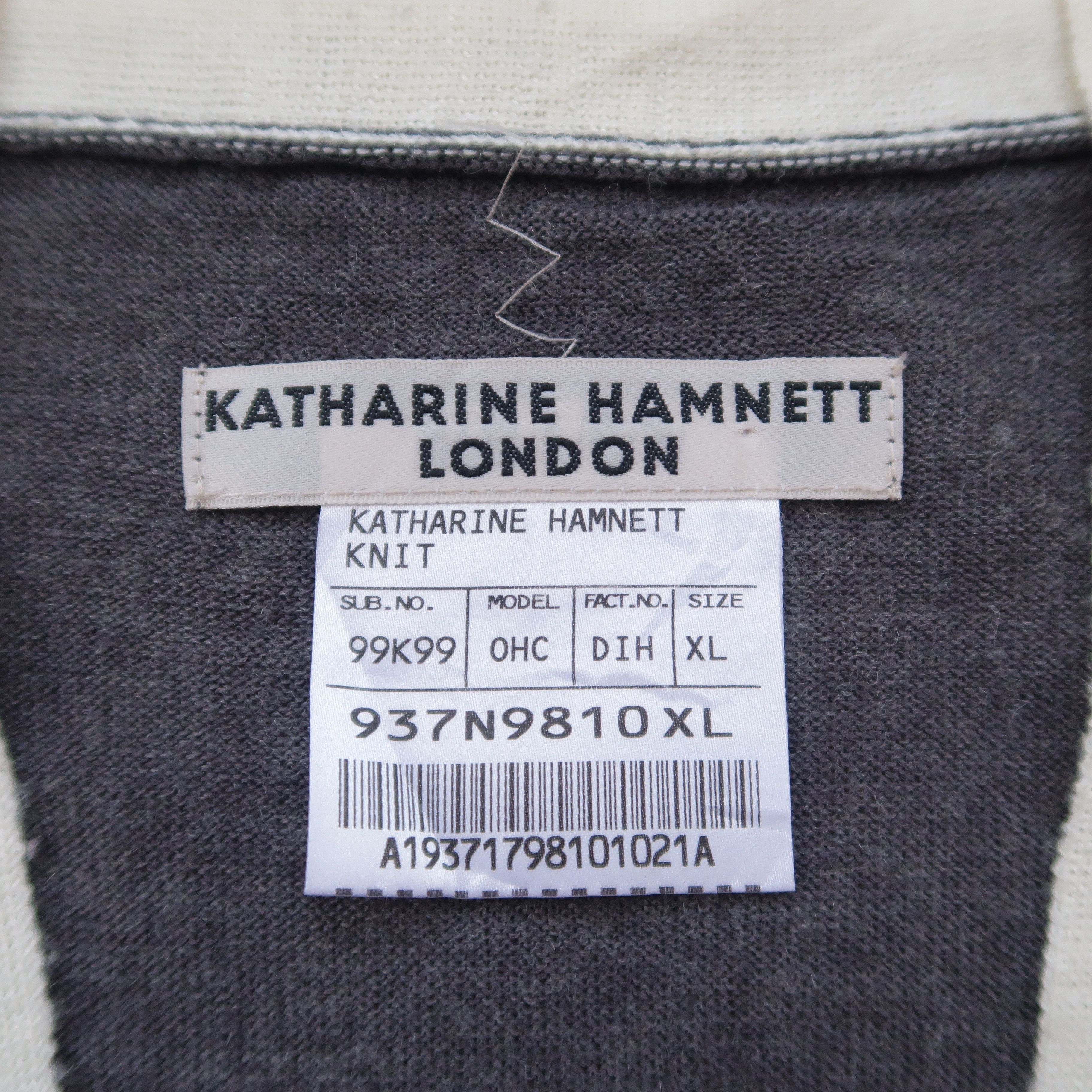 Katharine Hamnett London Katharine Hamnett London Ethnic Fuzzy Cardigan Knit Size US XL / EU 56 / 4 - 4 Thumbnail