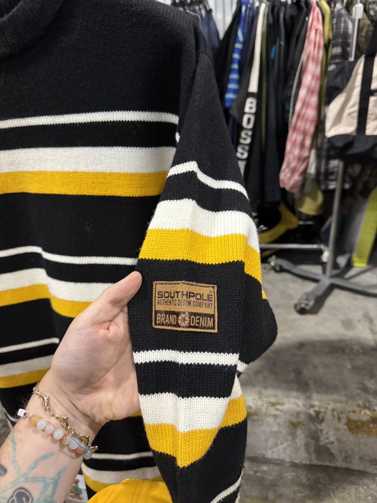 Southpole Vintage Y2K Southpole Striped Sweater Large Size US L / EU 52-54 / 3 - 2 Thumbnail