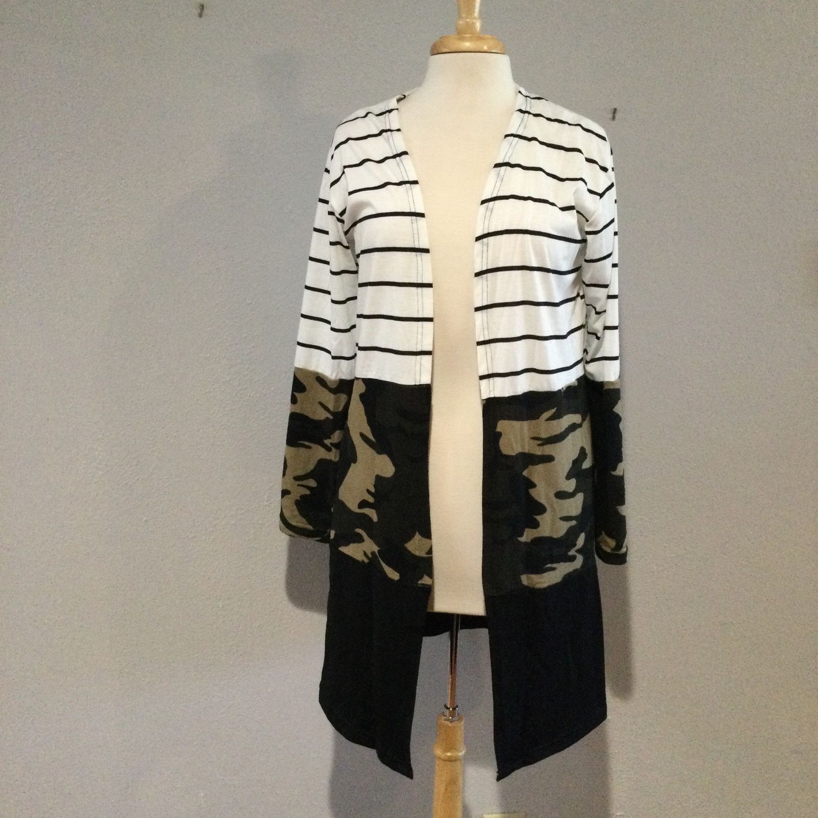 Other Open Front Color Block Long Sleeve Lightweight Cardigan M Size M / US 6-8 / IT 42-44 - 1 Thumbnail