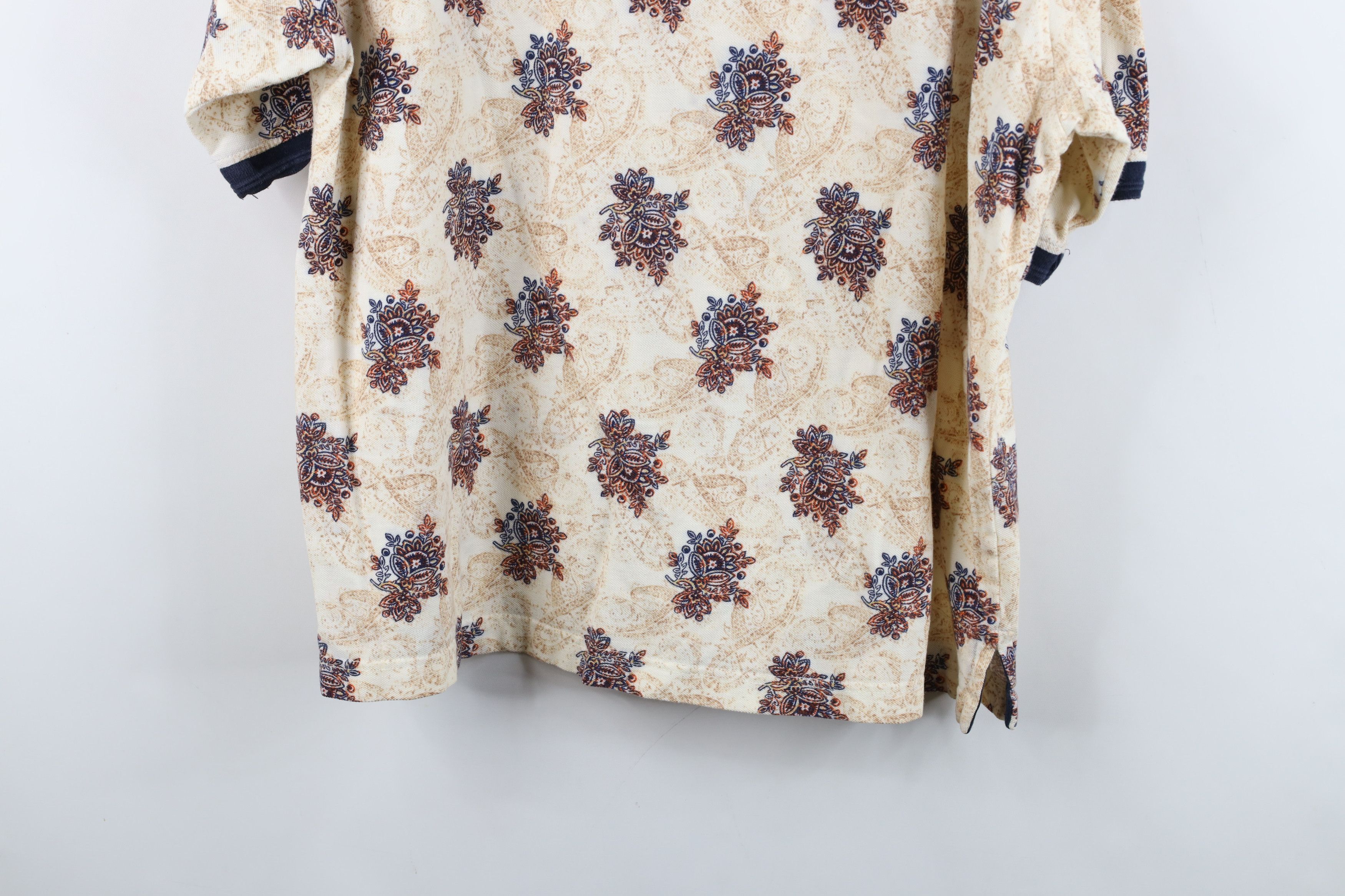 Vintage Vintage 90s Streetwear Flower All Over Print Golf Polo Shirt Size US XL / EU 56 / 4 - 13 Thumbnail