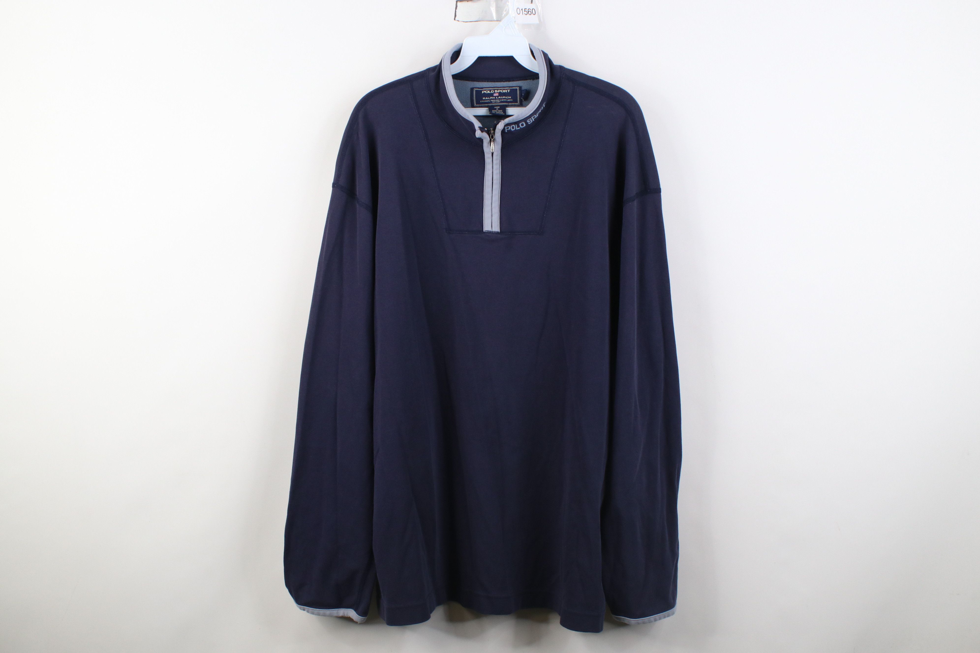 Polo Ralph Lauren Vintage 90s Polo Sport Ralph Lauren Knit 1/4 Zip Jacket Top Size US XL / EU 56 / 4 - 1 Thumbnail