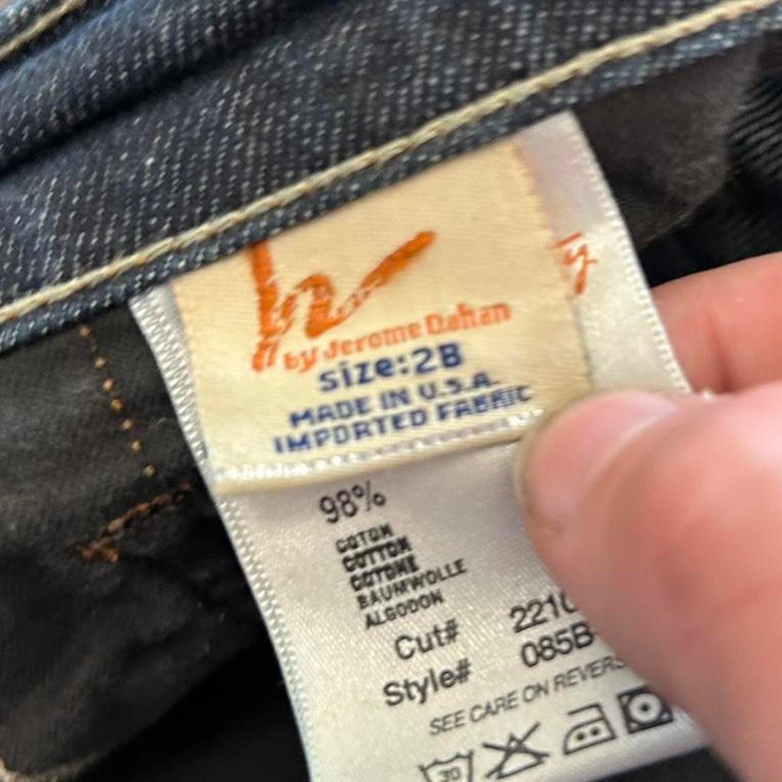 Vintage Jerome Dahan Jeans Size 28" / US 6 / IT 42 - 3 Thumbnail
