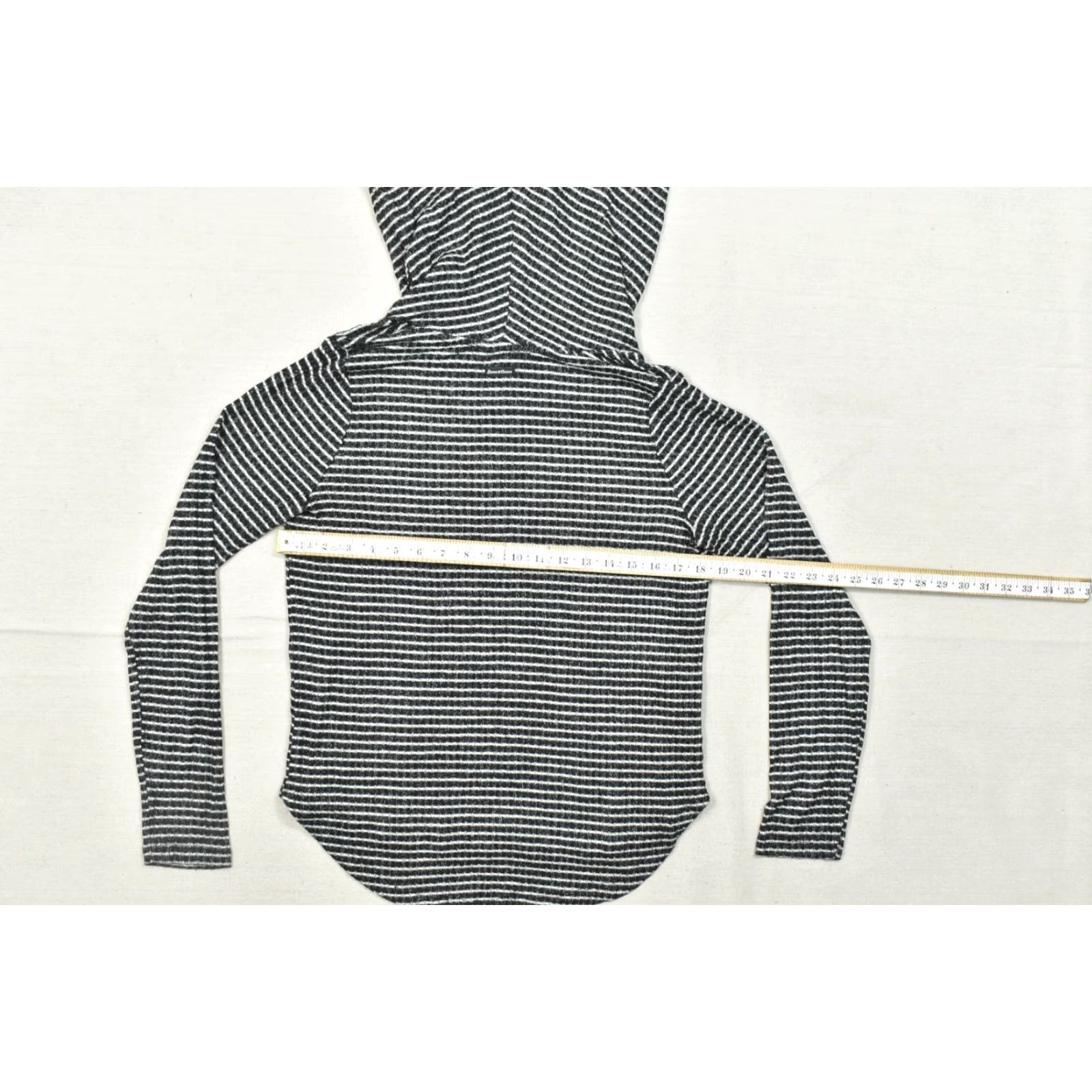 Lucky Brand Lucky Brand Women's Sweater Pullover XS Striped Black White Shrug Neck Long Sleeve Knit Casual Winter Spring Fall Mens/Womens Size XS / US 0-2 / IT 36-38 - 3 Thumbnail