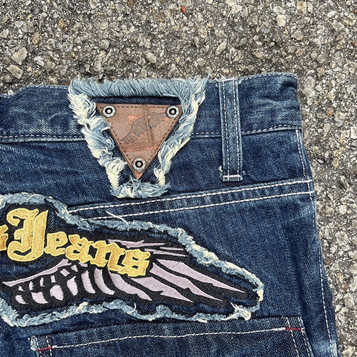 Number (N)ine Flare Jeans Nylaus Japanese Brand Boot Cut Distressed Denim Size US 30 / EU 46 - 4 Thumbnail