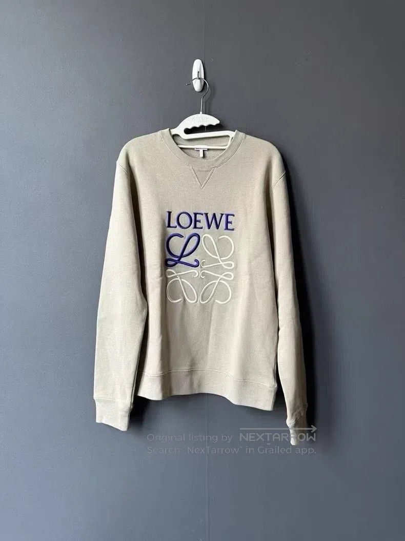 Loewe Loewe Beige embroidered sweatshirt Size S / US 4 / IT 40 - 1 Thumbnail