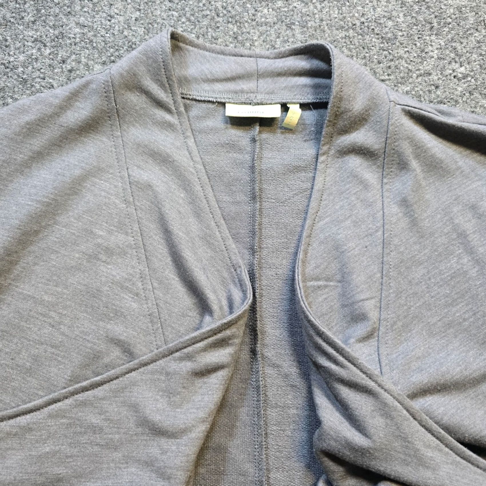 Vintage LOGO Lori Goldstein Cardigan Womens XL Gray Open Long Sleeve Pockets Casual Accessible by Brand Size XL / US 12-14 / IT 48-50 - 2 Thumbnail