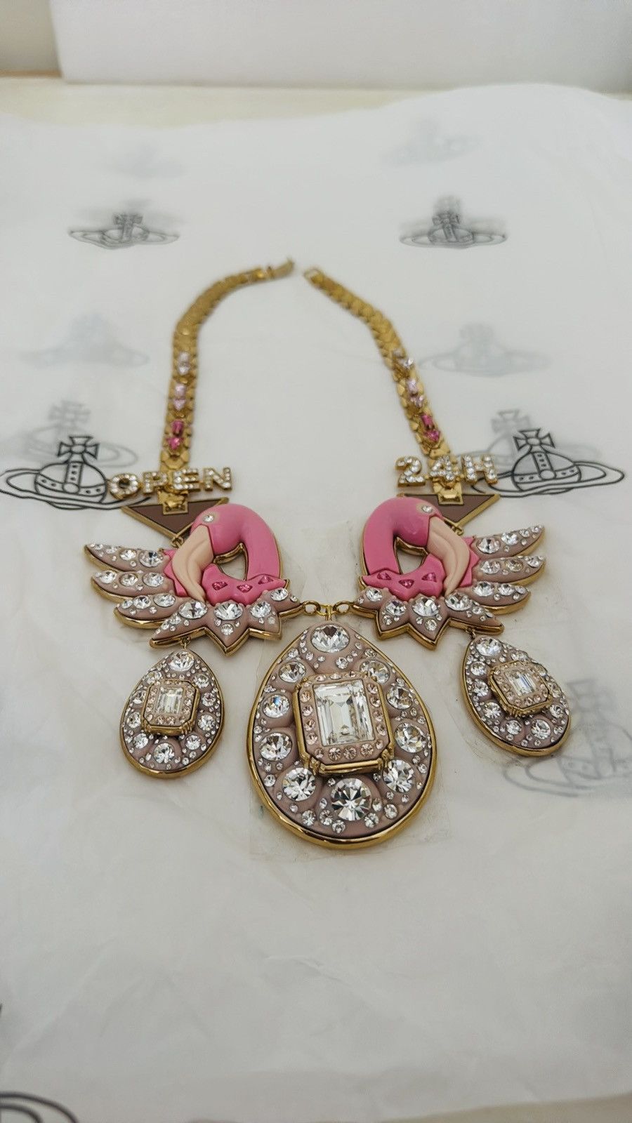 Vivienne Westwood Vivienne Westwood RARE NEW NECKLACE “OPEN 24H” SS16 Size ONE SIZE - 4 Thumbnail
