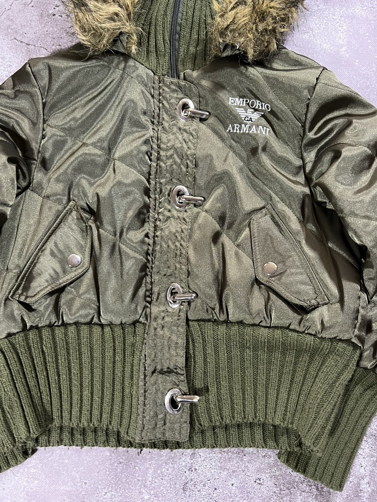 Vintage 00s' Y2K faux fur jacket Ifsixwasnine LGB Goa style