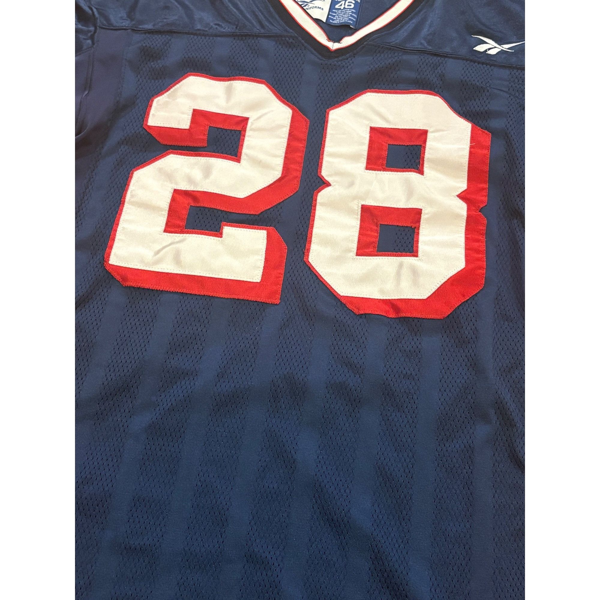 Reebok Vintage 90's Reebok UConn Huskies #28 Game Worn Football Jer Size US XL / EU 56 / 4 - 5 Thumbnail