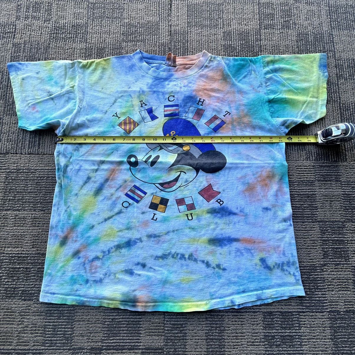 Disney Vtg 80’s Disney Mickey Mouse Yacht Club Tie-Dye Tshirt Size US S / EU 44-46 / 1 - 4 Thumbnail