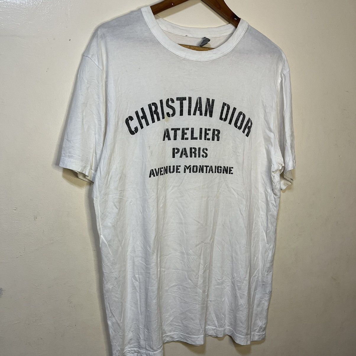 Dior Christian Dior Atelier Avenue Montaigne Logo White Shirt Size US L / EU 52-54 / 3 - 3 Thumbnail
