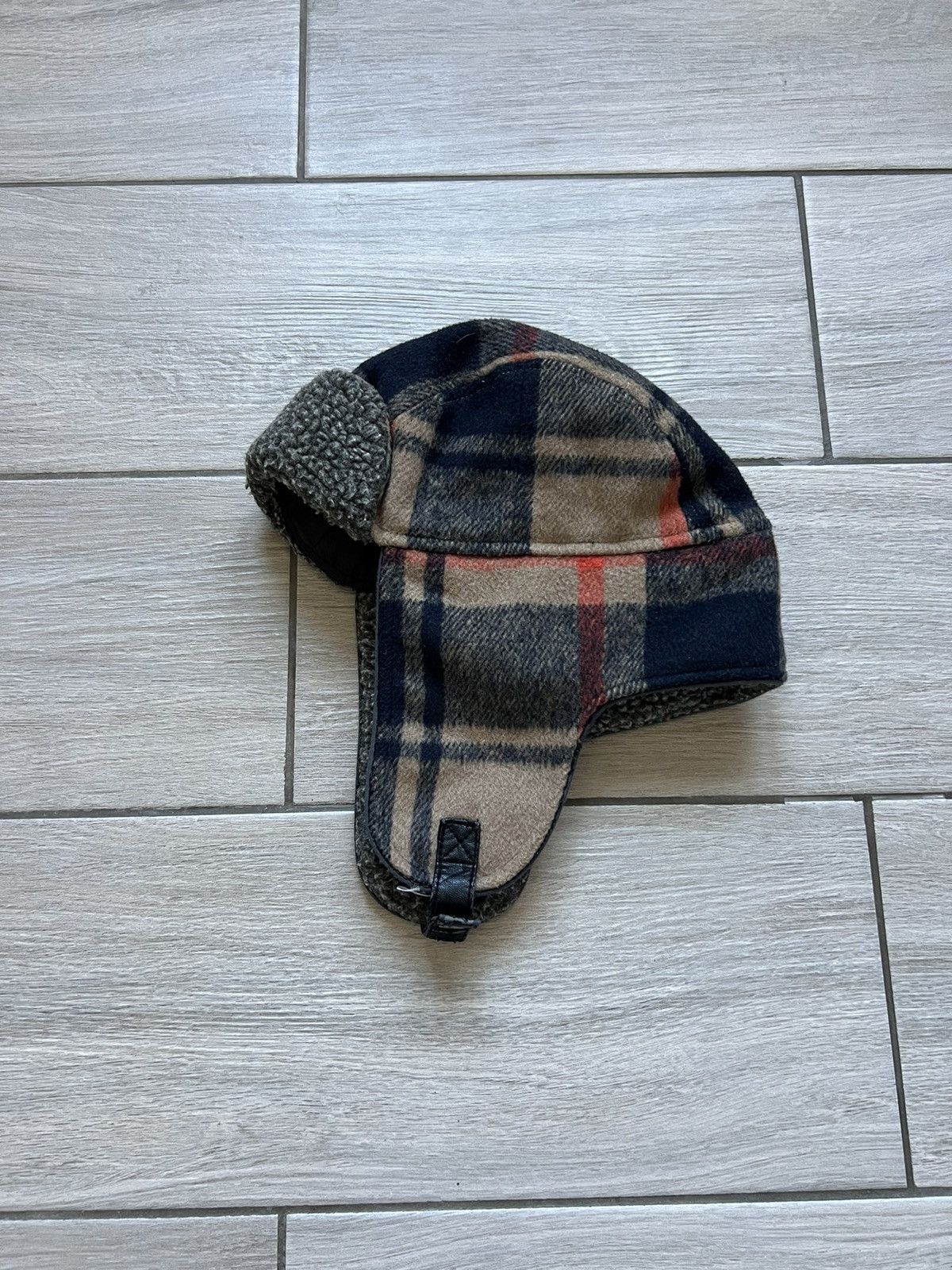 Hysteric Glamour Y2K Faux Fur Ushanka Vintage Style Burberry Warm Trapper Hat Size ONE SIZE - 2 Thumbnail