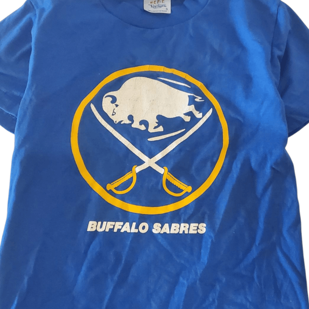 NHL × Vintage 90s Buffalo Sabres T-Shirt Size US S / EU 44-46 / 1 - 2 Thumbnail
