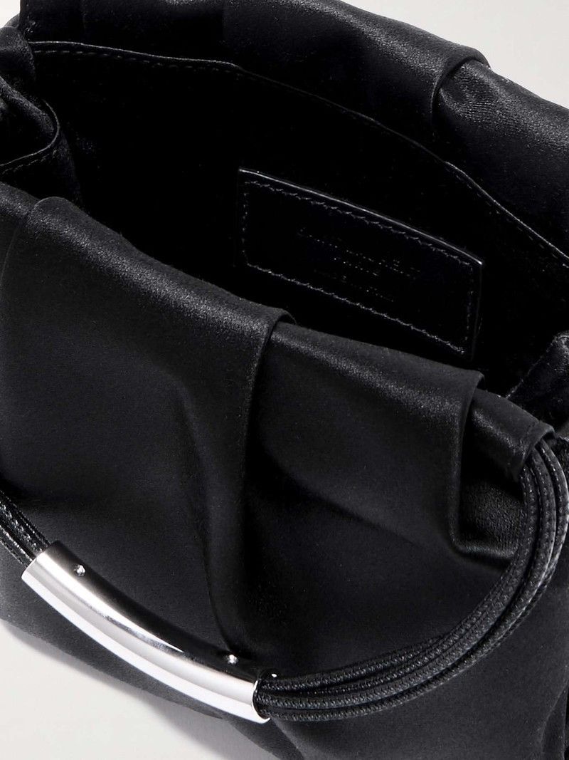 Yves Saint Laurent Saint Laurent Mini Pochon bag in black silk Size ONE SIZE - 5 Thumbnail