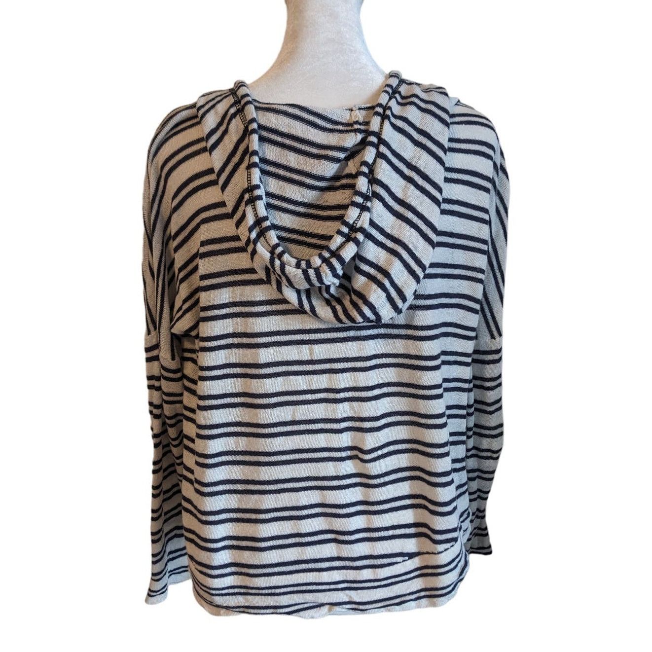 Vintage Havana Vintage Havana Crocheted Coastal Baja Striped Hoodie Small Size S / US 4 / IT 40 - 3 Thumbnail