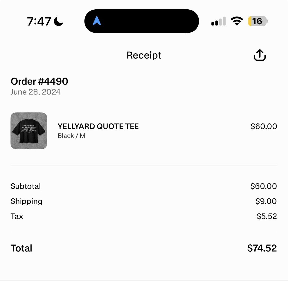 Other Yellyard cropped og drop Size US M / EU 48-50 / 2 - 4 Thumbnail