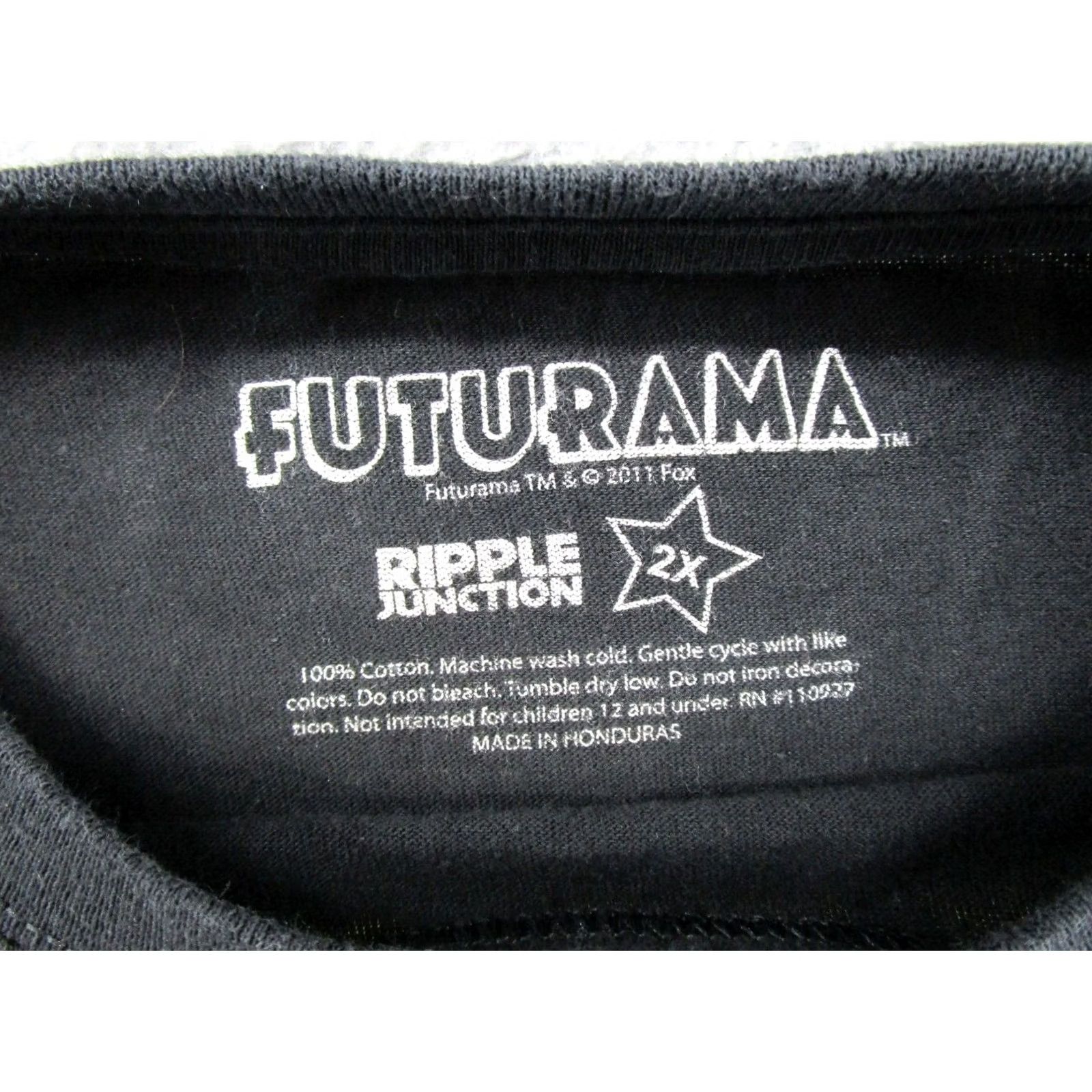 Ripple Junction Futurama Beer TV Show 2011 Ripple Junction Graphic T-Shirt 2X Black Adult Mens Short Sleeve 2X Size US XXL / EU 58 / 5 - 3 Thumbnail