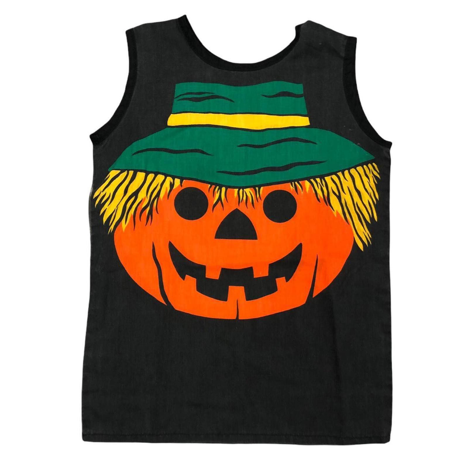 Designer Vintage 60s Jack O’ Lantern Tank Top Size XS / US 0-2 / IT 36-38 - 1 Thumbnail