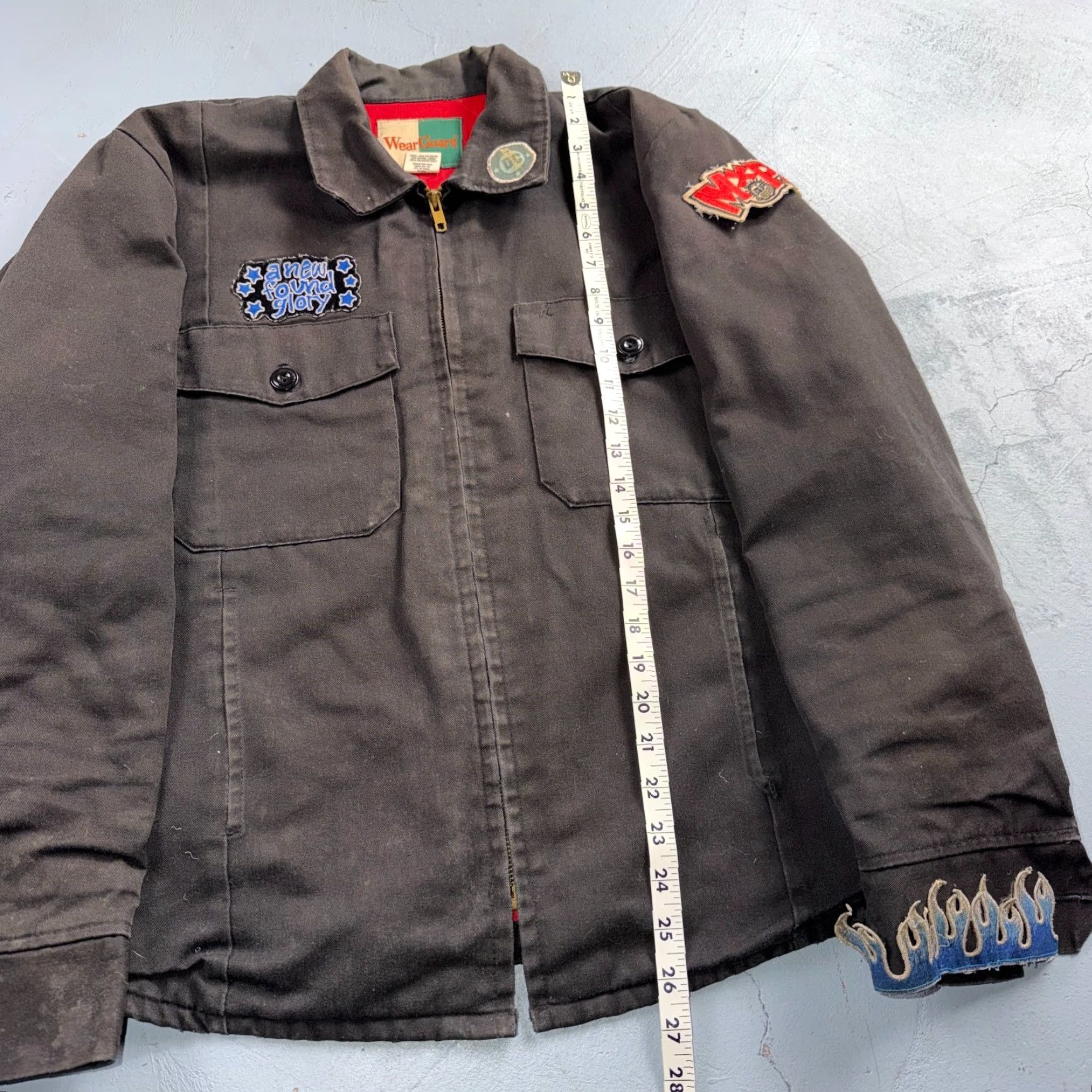 Vintage VTG WearGuard Mechanic Work Jacket Bomber Jacket Jacket Men M Brown Embroidered Patches Y2K Vibe Vintage Patchwork Cars Grunge 90s Fall Spring Winter Size US M / EU 48-50 / 2 - 3 Thumbnail