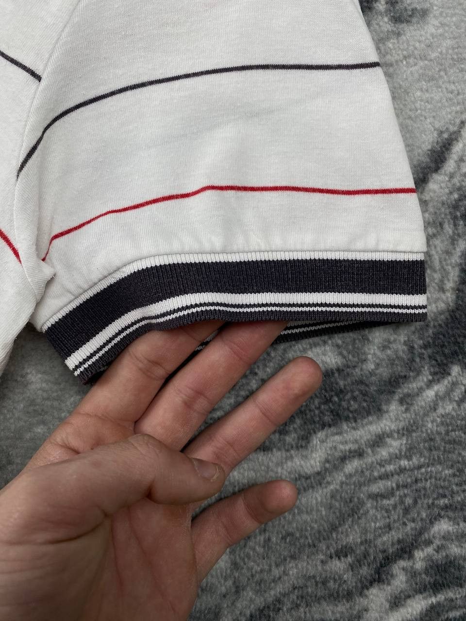 Dolce & Gabbana Vintage Dolce Gabbana Striped DG T-Shirt Men Size 48 White Size US M / EU 48-50 / 2 - 2 Thumbnail