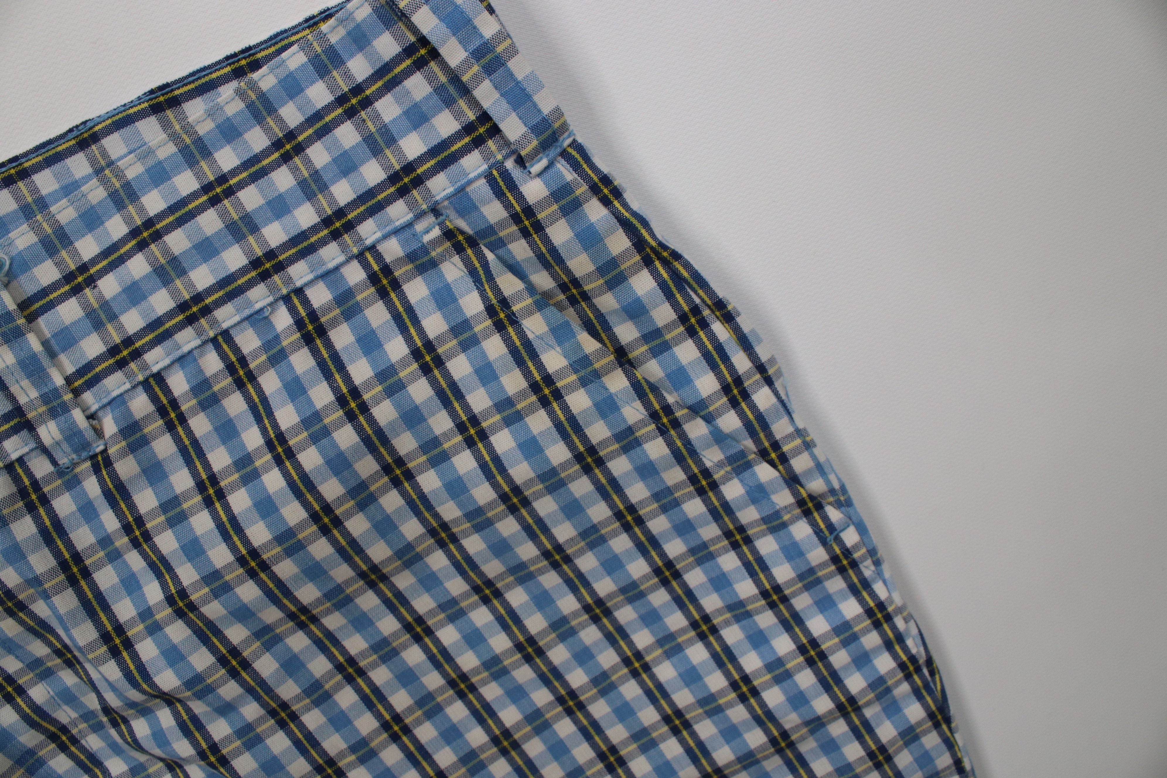 Vintage Vintage 60s 70s Streetwear Plaid Above Knee Chino Shorts Size US 34 / EU 50 - 10 Thumbnail