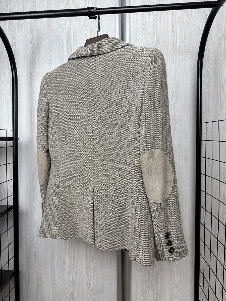 Armani Collezioni Armani Collezioni made in Italy grey wool herringbone blazer Size M / US 6-8 / IT 42-44 - 8 Thumbnail