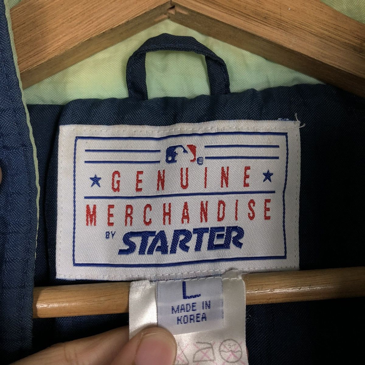 New York Yankees 🔥VINTAGE BOMBER JACKET SPORTSWEAR STARTER NEW YORK YANKEES Size US L / EU 52-54 / 3 - 18 Thumbnail