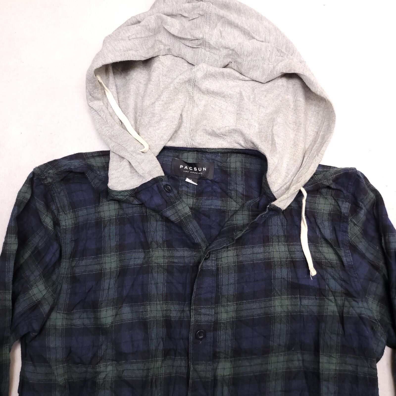 Pacsun PacSun Casual Button Up Hoodie Mens Size Small S Blue Green Size US S / EU 44-46 / 1 - 1 Thumbnail