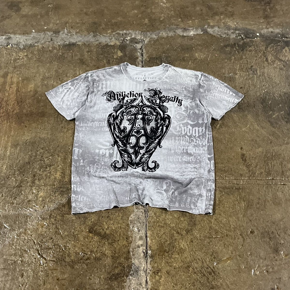 Affliction × Vintage Crazy Y2K Affliction Tee Shirt Grunge Goth Opium Skater Size US L / EU 52-54 / 3 - 1 Thumbnail