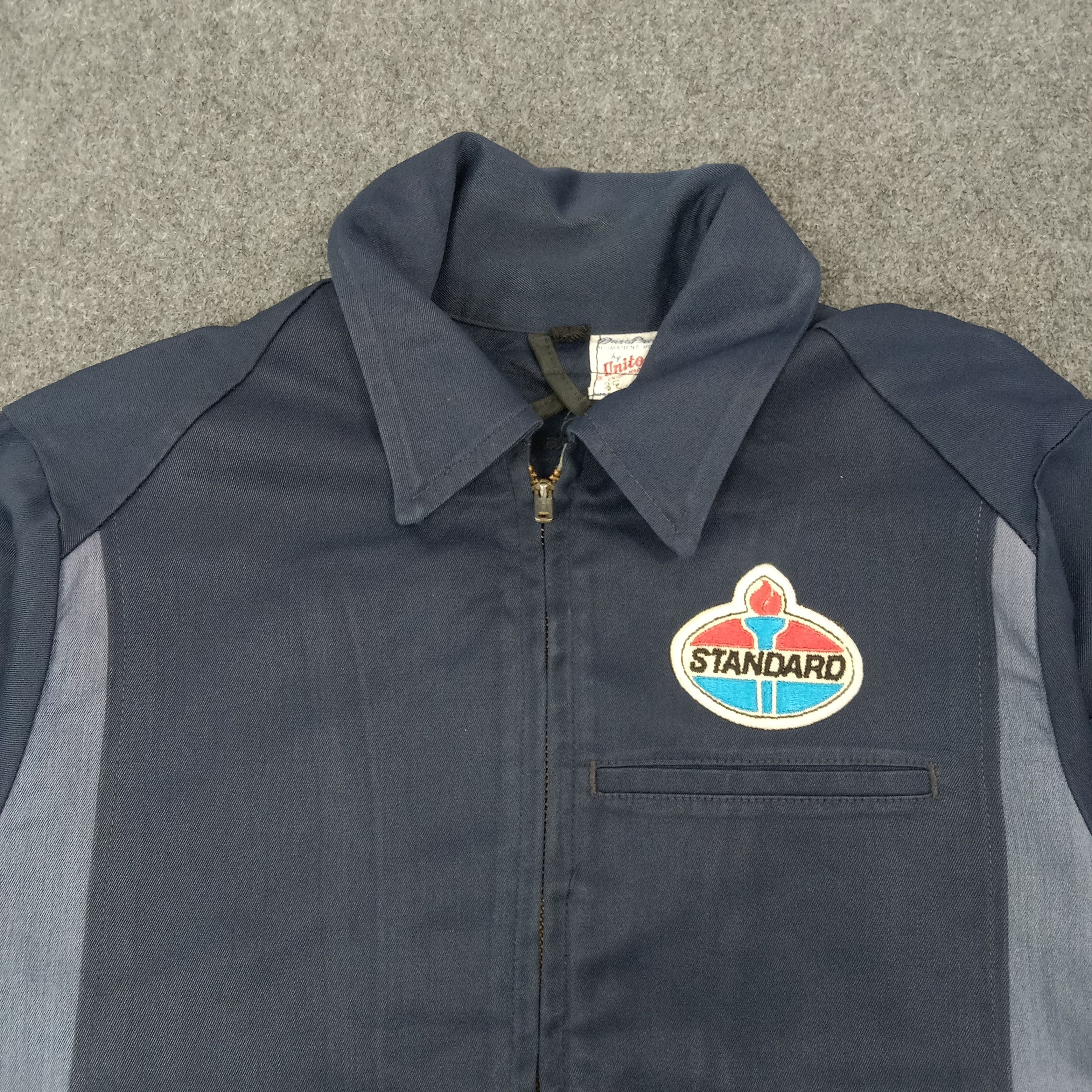 Vintage Unitog Standard Oil 70s American Workwear Jacket C263N19 Size US M / EU 48-50 / 2 - 2 Thumbnail