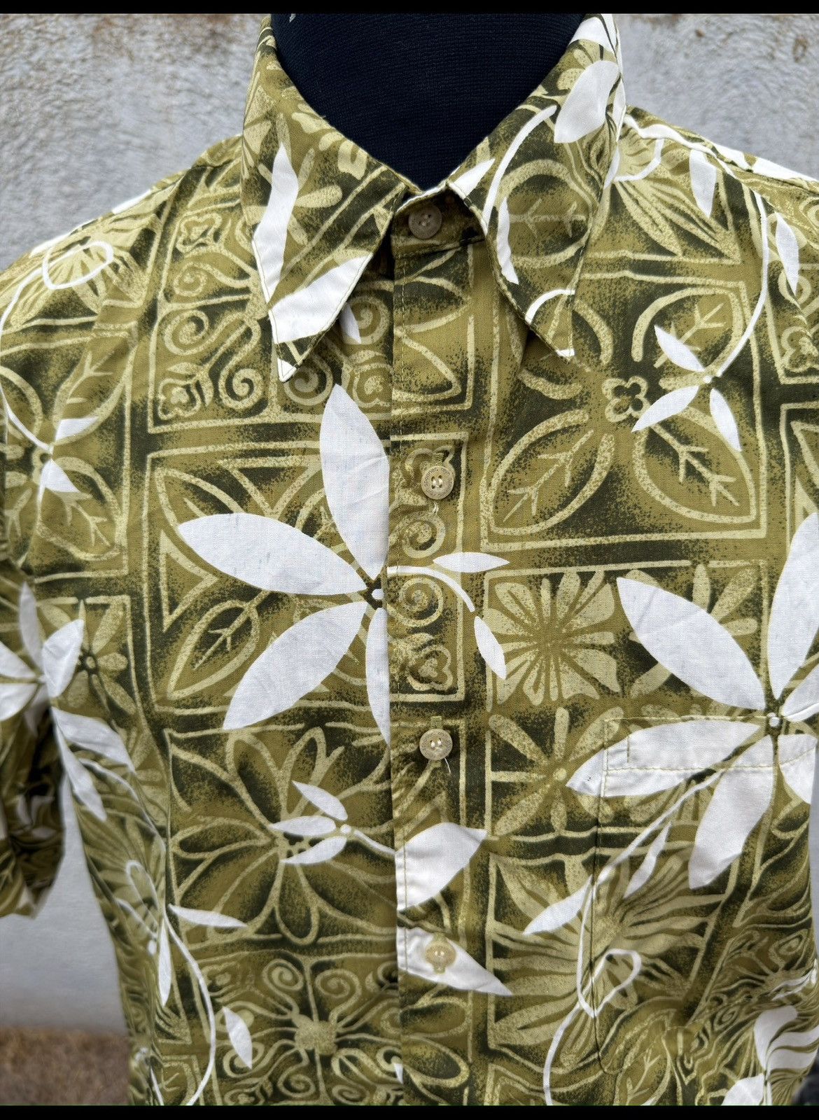 Reyn Spooner RARE Reyn Spooner Elvis Presley Hawaiian Green Floral Men L Size US L / EU 52-54 / 3 - 3 Thumbnail