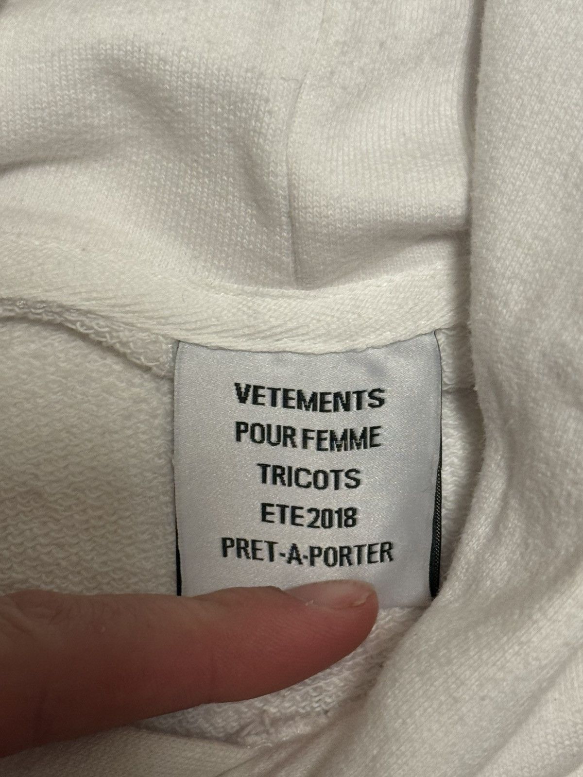 Vetements Vetements We Love Our Hometown Hoodie in White Size US M / EU 48-50 / 2 - 6 Thumbnail