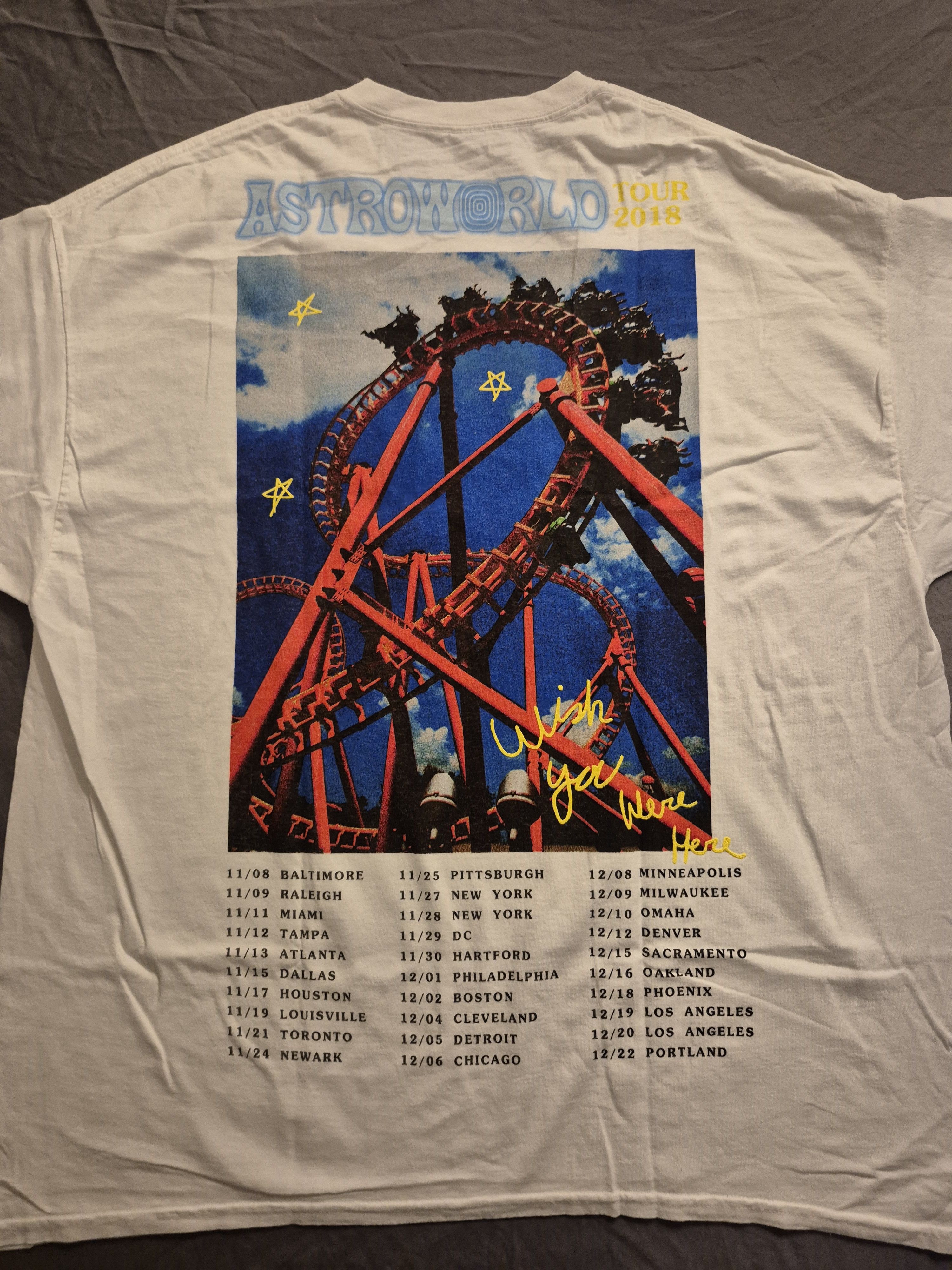Travis Scott AstroWorld "RollerCoaster" Tee Size 2XL Size US XXL / EU 58 / 5 - 4 Thumbnail