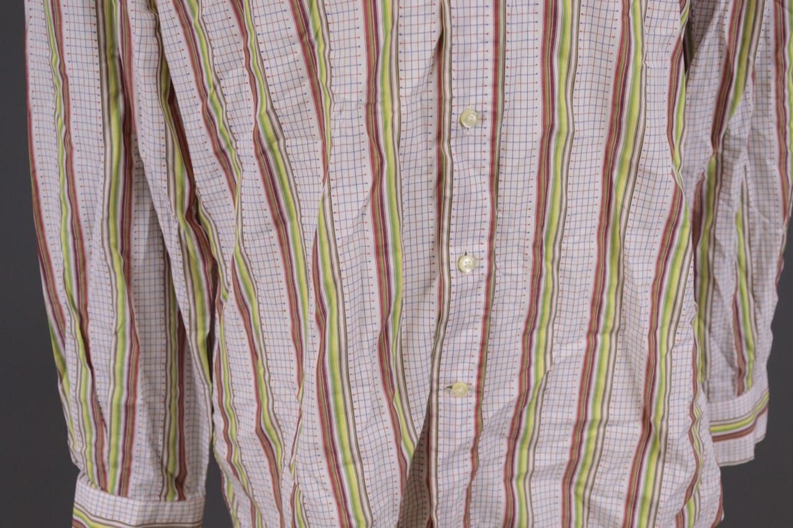 Etro Etro Milano Multicolor Striped Button Dress Shirt Size 42 Size US M / EU 48-50 / 2 - 7 Thumbnail