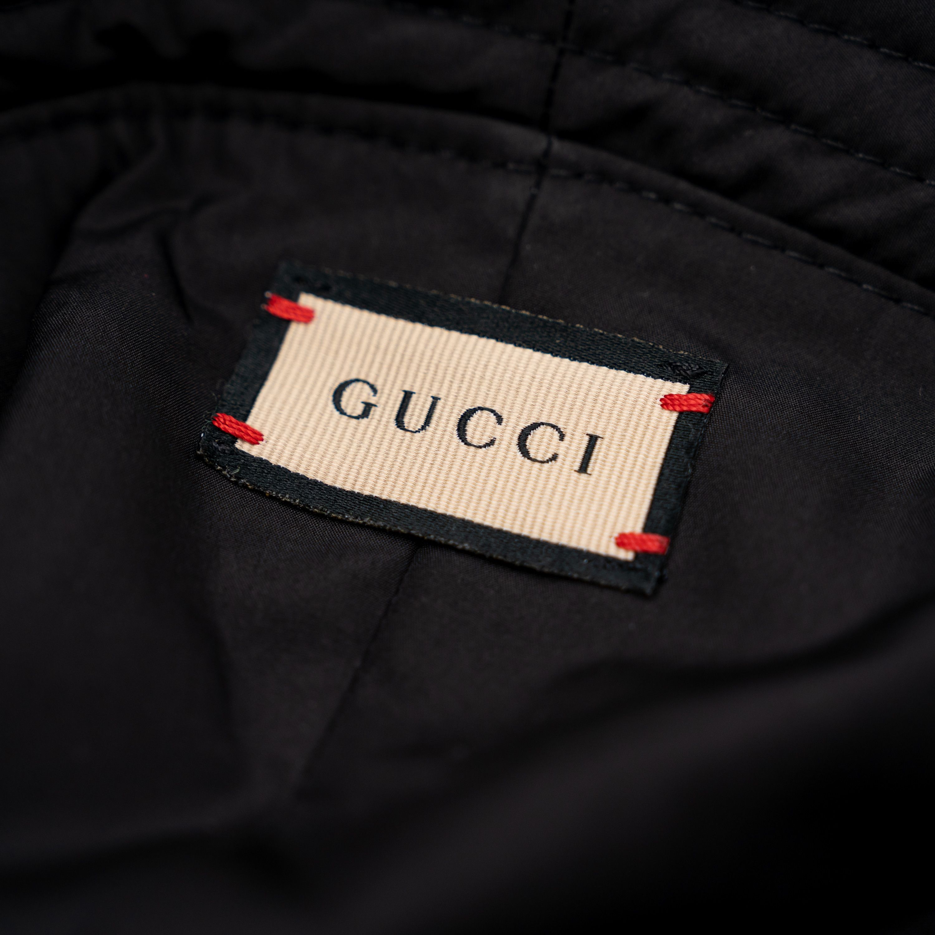 Gucci size M - Gucci GG Black Brella Cloche Bucket Hat Cap Size ONE SIZE - 6 Thumbnail