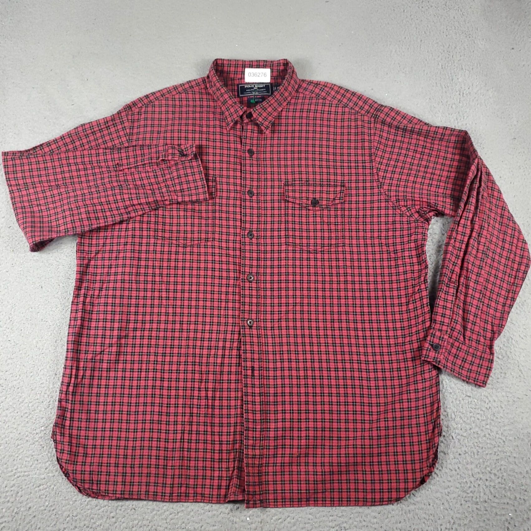 Ralph Lauren Ralph Lauren Shirt Mens XL Red Black Plaid Button-Up Long Sleeve Casual Classic Preppy Button-Down Men XL Red Plaid Size US XL / EU 56 / 4 - 2 Thumbnail