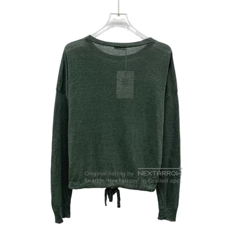 Brunello Cucinelli Brunello Cucinelli Dark green pocket sequin linen round-ne Size XS / US 0-2 / IT 36-38 - 2 Thumbnail